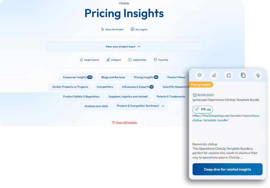 PRICING INSIGHTS
